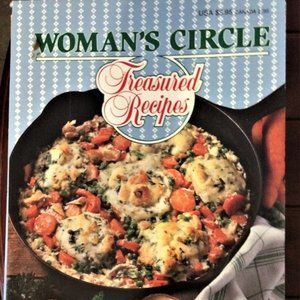 Woman's Circle Treasured Recipes  Vintage Cookbook